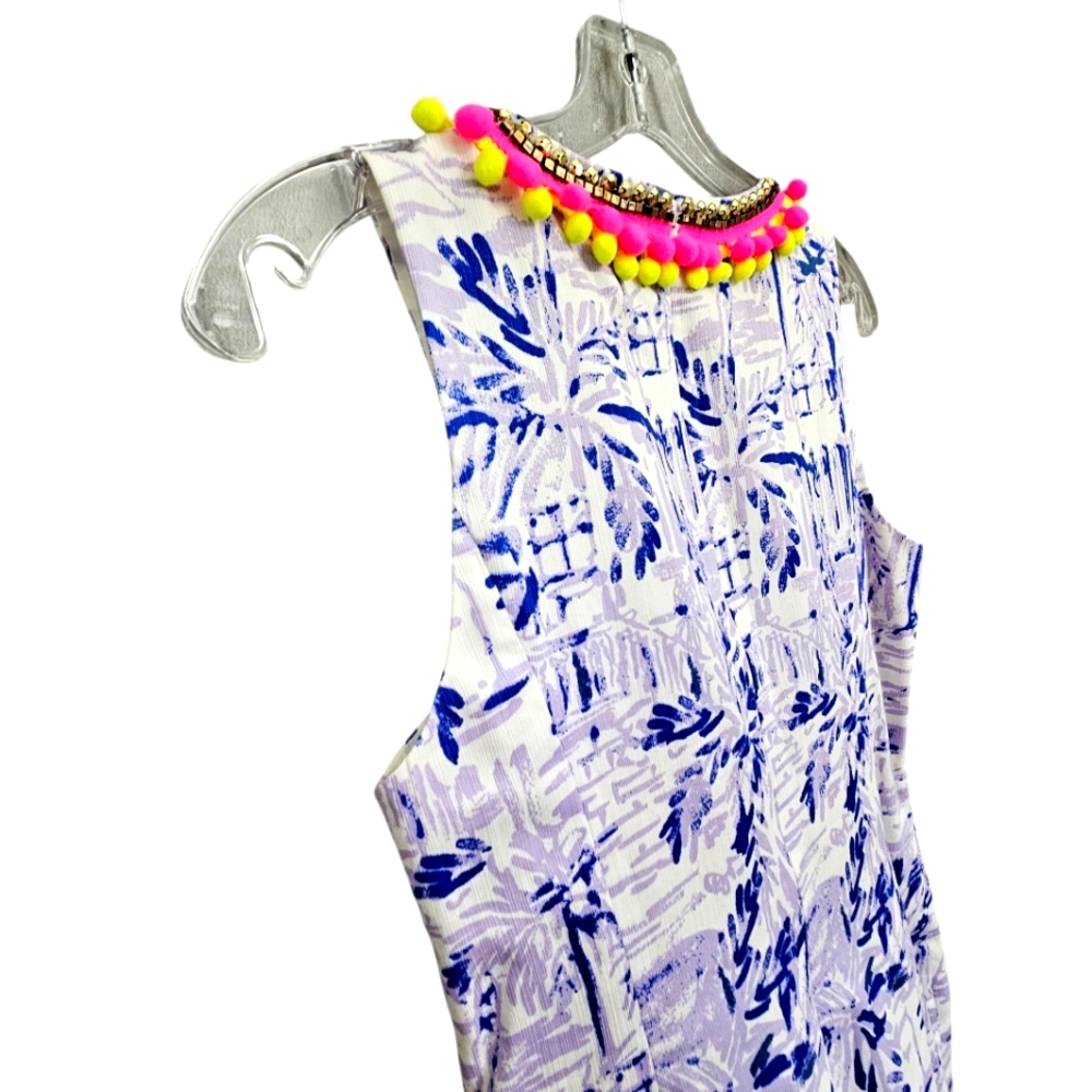 Nwot Lilly Pulitzer Mila Lilac Verban Rock The Dock Sleeveless Resort Dress - Picture 11 of 16